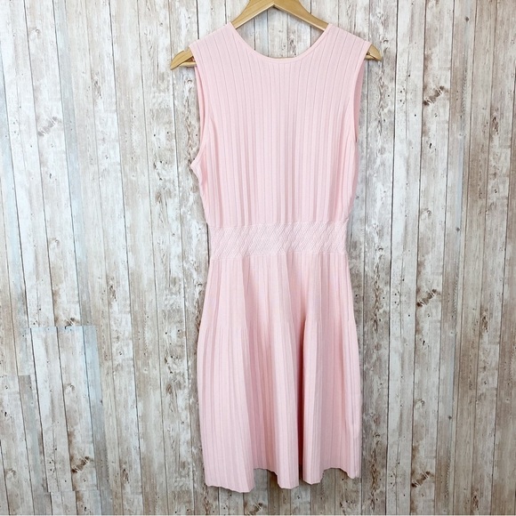 Ted Baker Balieey Stitch Detail Knotted Sleeveless Zip Back Dress Size 3/8-10 US - Picture 4 of 15